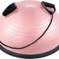 ZELUS Balance Ball Trainer with Resistance Bands and Foot Pump, Inflatable Yoga Ball for Home Gym Workouts, 23 Inch Exercise Half Ball for Balance Training Core Strength Fitness More, 330lb Cap