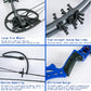 Youth Compound Bow Set 15-45 Lbs for Teens and Beginner, Package with Archery Hunting Equipment, Max Speed 260fps, Adjustable, Right Hand