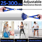 WALITO Resistance Bands Set - Exercise Bands with Handles, Door Anchor, Legs Ankle Straps, for Heavy Resistance Training, Physical Therapy, Muscle Training, Yoga, Home Workouts