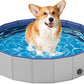 Dog Pool for Small Dogs, Plastic Pool for Dogs, Dog Bathtub Portable, Foldable Pool for Dogs Slip-Resistant (32"x 8")