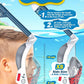 QingSong Kids Snorkel Mask Full Face, Snorkeling Set with Camera Mount, Foldable 180 Degree Panoramic View Snorkeling Gear Anti-Fog Anti-Leak