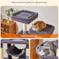 Taoqimiao Cat Tree, 71-Inch Cat Tree Cat Tower for Indoor Cats, Plush Multi-Level Cat Condo with 10 Scratching Posts, 2 Perches,Basket, 2 Caves,Hammock, 2 Pompoms,MS020G Beige Smoky Gray