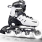 Inline Skates for Kids and Adult, Adjustable Fun Illuminating Skates for Girls, Boys, Women and Men Outdoor and Indoor, Beginner