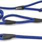 Rope Dog Leash with Two Handles, 6 Foot Heavy Duty Dog Leash with Aviation Aluminum Auto Locking Carabiner, Strong Nylon Pet Lead for Small, Medium, Large Dogs (Blue, 6FT-Two Handle)