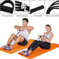 Pedal Resistance Band, 4-Tube Elastic Pull Rope, Sit-up Equipment, Yoga Strap Bodybuilding Expander, Exercise Bands, Fitness Equipment for Abdomen, Waist, Arm, Leg Stretching Slimming Training