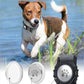 TagME Airtag Dog Collar,Waterproof Reflective Pet Collar with Airtag Holder,Soft Padded and Double D-Rings for Medium Dogs,Grey