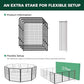 FXW Homeplus Unleashed Indoor Dog Playpen - Stress-Free and Safe Play, Heavy Duty 32 Inch 4 Wire Panels Dog Pen for Small and Medium Dogs, Black│Patented