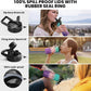 Insulated Water Bottle 32 oz, Triple Wall Vacuum Stainless Steel (Cold for 48 Hrs), Leak Proof & Non-BPA, Modern Water Flask Jug with Paracord Handle & Straw Spout Lids, Hydrangea