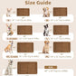 Made4Pets Dog Crate Pad Bed for Large Dogs, Washable & Reversible, Anti-Slip Kennel Mat for Cozy Sleeping, Soft Fluffy Dog Bed for Indoor & Outdoor Use, 41"x29", Brown