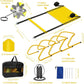 Agility Ladder, Soccer Training Equipment Set, 4 Agility Hurdles, 20ft Speed Ladder, Running Parachute, 12 Football Cones, Jump Rope | Soccer Basketball Athletes Speed Training