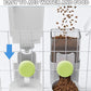 kathson Rabbit Gravity Auto Feeder Set 35oz Hanging Automatic Food Water Dispenser Cage Automatic Feeder Set for Rabbit Chinchilla Guinea Pig Hedgehog Ferret Kitty Puppy (Green)