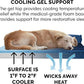Furhaven Cooling Gel Dog Bed for Large Dogs w/ Removable Bolsters & Washable Cover, For Dogs Up to 125 lbs - Plush & Velvet L Shaped Chaise - Deep Sapphire, Jumbo Plus/XXL