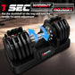 Keppi Adjustable Dumbbells Set-25lb/40lb/55lb/60lb, Anti-Slip Metal Fast Adjust Weight Handle, Exercise & Fitness for Full Body Workout - Adjustable Dumbbell Series