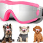 Small Dog Sunglasses with Adjustable Strap UV Protection, Winproof Puppy Sunglasses, Suitable for Dogs Eyes Protection，Soft Dog Goggles