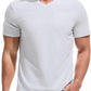 VEIISAR Premium V Neck T Shirts for Men - Modern Fitted Tees Vneck Undershirts