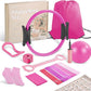 Pilates Ring Set –Home Pilates Equipment for Women Kit with a 14-inch Pilates Ring and 9.8-inch Pilates Ball,5 Resistance Bands for Beginners—Train Muscles, Flexibility & Core Strength at Home