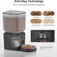 Automatic Dog Feeder - 8L/34 Cups Large Capacity Automatic Cat Food Dispenser with LCD Screen, Large Food Tray, Battery Operated, Timed Cat Feeder, Up to 50 Portions 6 Meals Per Day, Keeps Fresh