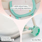 Tiny Marvels Portable 3-in-1 Baby Booster Seat, Cozy Floor Seat, Feeding Seat with Tray, Compact Foldable Toddler Booster with Child Safety Belt Carry Bag, Perfect for Travel (Cream Confetti)