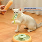 Interactive Cat Toys for Bored Indoor Cats,Automatic Cat Toy 3-in-1 Smart Teaser Wand Featuring Spinning Feather&Rolling Ball Track,Cats Dancer Toy Stimulates Hunting Instincts,Weight Control