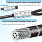 Heavy Duty Dog Tie-Out Cable and Stake for Yard Camping, with 30ft Heavy Duty Cable with Spring, for Small Medium Large Dogs up to 210 lbs, 360°Swivel Dog Run- No Tangle, Spiral Dog Stake