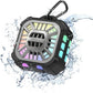 INSMY IP67 Waterproof Bluetooth Speaker, Shower Speaker Portable Small Clip-on, Multi Sync 100+ Speakers, Big Volume Booming Bass, 24H Playtime/Floatable/RGB Lights for Outdoor/Kayak/Beach (Black)