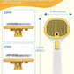 FURGO 3-in-1 Pet Steam Brush for Dogs & Cats – Reduces Static, Long-Pin Head for Long Hair, One-Click Release Button, Dog Spray Brush for Shedding Control (Long)