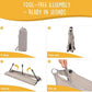 Daisy Cot, Large Foldable Elevated Dog Bed, Portable Raised Outdoor Folding Dog Cot, Cooling, Chew Proof, Waterproof, Heavy Duty Up to 160 Lbs for Camping/Home, Brown, 43"x27"x7”