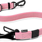 Pawaboo Dog Seatbelt for Car, 3-in-1 Dog Seat Belt Bungee, Shockproof Dogs Tether for Car with Buckle & Hook Latch, Adjustable Reflective Dogs Cars Harness Leash with 360° Lockable Buckle, Pink