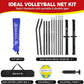 BAGAIL Volleyball Net, 12ft/20ft Portable Volleyball Net for Backyard - Adjustable Height, Heavy-Duty Frame, Freestanding Design - Portable Outdoor/Indoor Volleyball Set with Carry Bag