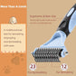 3PCS Cat & Dog Brush Set: Slicker & Deshedding Brush, Dematting Comb, and Bath Brush – Premium Grooming Tools for Shedding & Tangle-Free Fur (blue)