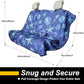 Back Seat Cover for Car Trucks Van SUV,Waterproof Rear Bench Towel Seat Covers for Dogs and Kids,Automotive Backseat Protector (Conch Shells Starfish)