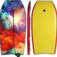Body Board Lightweight with EPS Core, HDPE Slick Bottom, Leash & Adjustable Wrist Rope, Great Surfing for Kids and Adults