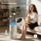 Air Purifiers for Home Large Room up to1600 ft², VNIUP H14 True HEPA Air Purifier for Bedroom, PM 2.5 Display Air Quality Sensor Air Cleaner for for Home Pets Dorm Room Bedroom Office, ZQA-6000A