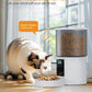 Automatic Cat Feeder Food Dispenser: 6L Timed Small Dog Dry Food Dispenser with 10s Voice - Distributeur Nourriture Chat Hund Programmable - Auto Pet Feeder with 1-6 Meals White