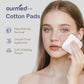 Ourmed Life Large Cotton Pads for Makeup Removal, Soft & Lint-Free Face Pads with Pressed Seam Design, Durable Makeup Remover Pads for Facial Cleansing on All Skin Types, 3x3 Inch, 60 Count