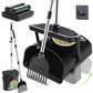UPSKY Dog Pooper Scooper Swivel Bin & Rake Kit with 100 Waste Bags,33.4" Stainless Steel Long Handle Heavy Duty Pet Poop Shovel for Large Medium Small Dogs, Odor-Proof Lid for Yard/Lawn/Outdoor Use