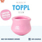 WEST PAW Zogoflex Limited Edition Toppl Treat Dispensing Dog Toy Puzzle – Interactive Chew Toys for Dogs – Dog Toy for Moderate Chewers, Fetch, Catch – Holds Kibble, Treats, Small 3", Bubblegum