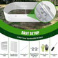 A ANLEOLIFE 6X2X1.5 ft Galvanized Raised Garden Beds Outdoor, Oval Round Metal Planter Box for Planting Vegetables Flowers Herb, Anti-Rust & Easy-Setup, Antique White
