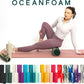 Oceanfoam Tidal Roller - Hunter, Gold & Natural Marbled - Muscle Massage Foam Roller for Back Pain & Stretching - Firm & Ergonomic Wide Wave Textured - Yoga, Athletics, Wellness - Full Size, 20" x 5"
