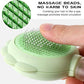 Cat Hair Brush for Shedding, 3-in-1 Pet Spray Hair Removal Comb with Visual Spray & Release Button, Waterproof Dog Grooming Brush for Furry Pet