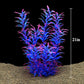 DSkoiph 2 pcs Aquarium Decor Plastic Plants Extra Large 21 Inches Artificial Fish Tank Plants Tall Fish Tank Decorations Artificial Green Water Plants (Purple)