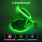 PceoTllar Light Up Dog Harness, LED No Pull Reflective Dog Harness, Flashing Lighted for Night Walking - Small/Medium, (Green M)