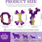 Tough Dog Toys for Aggressive Chewers 3 Pack, Indestructible Dog Toy for Large Dogs, Bacon Flavored, Keeps Dogs Busy