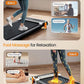 Walking Pad with Incline - Dual-Sided 2 in 1 Under Desk Treadmill with Shiatsu Foot Massager, 330LBs Walking Pad Treadmills for Home and Office, LED Display and Remote Control