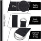 12 Pack Yoga Straps for Stretching, 6 Ft Black Exercise Bands with Adjustable D Ring Buckles for Pilates, Gym Fitness, Flexibility Training, Men Women