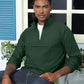 Aulemen Men's Casual Quarter Zip Pullover-Athletic Windbreaker Lightweight Jackets Hiking Golf for Men Mock Neck with Pockets