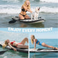 10' Inflatable Stand Up Paddle Board, Ultra-Light Wide Yoga Board for All Skill Levels with Premium SUP Paddleboard Accessories, 84L Waterproof Bag, Non-Slip Comfort Deck for Youth & Adults