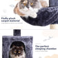 Floor to Ceiling Cat Tree, 5-Tier Height (95-109 inches) - Adjustable Cat Climbing Tower with Sisal Scratching Posts, Cat Condo, Hammock, Platforms, and Hanging Balls