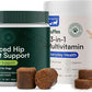 Wuffes Hip and Joint Supplement for Large Breeds and 23-in-1 Multivitamin Bundle