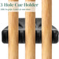 3 Holes Pool Cue Holder, Portable Weighted Pool Stick Holder, Non-slip Cue Rest for Table, Mini Billiard Cue Rack with Chalk Holder
